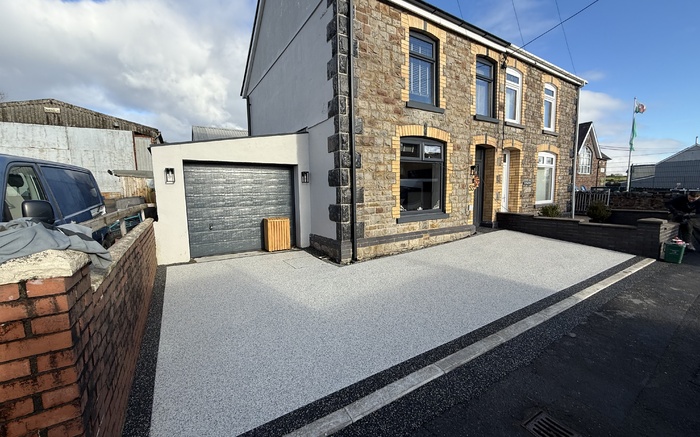 Resin bound in the colour of moon shadow